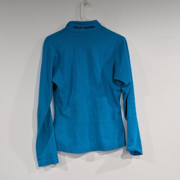Helly Hansen Fleece Zip Up Sweater Bright Blue Size Small - Picture 2 of 4